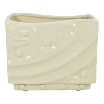 Buy Vintage Art Deco Pottery White Ceramic Pillow Vase • 70.88£