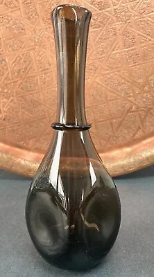 Buy Mid Century Gunnar Ander Lindshammar Blown Dented Glass Vase 1960s Scandinavian • 24£