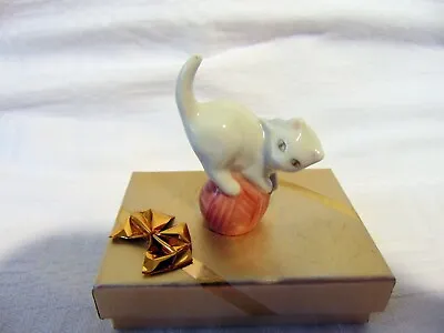 Buy VINTAGE PORCELAIN HUNGARIAN HEREND KITTEN On A SKEIN Handpainted Marked RARE • 53.69£