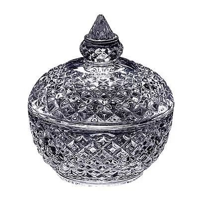 Buy Glass Jar With Lid Decorative Candy Bowl For Dried Fruit Buffet Cafe • 11.84£