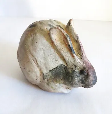 Buy Handmade Studio Pottery Ceramic Hare Rabbit Sculpture Figurine British Wildlife • 34.99£