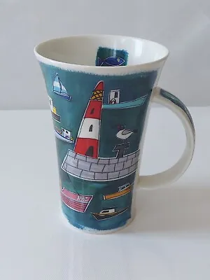 Buy Dunoon Pottery Scottish Stoneware Tall Mug Boats Afloat By Alison Gardiner • 10£