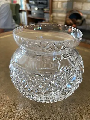 Buy Thomas Webb Crystal Cut Glass Rose Bowl Flower Posy Vase 10 X 9 Cm, Immaculate • 12.99£