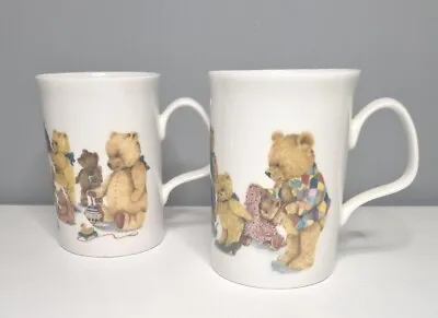 Buy Roy Kirkham 1992~ 2 Fine Bone China Teddy Bear Mugs • 12.95£