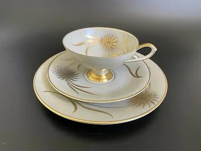 Buy Edelstein Bavaria 18258 Tea Set Trio Teacup Saucer Plate Heavy Gold Gilt Flower • 56.59£