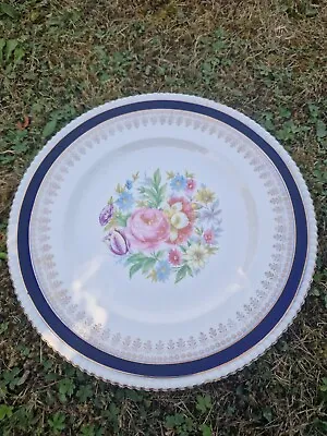 Buy Vintage Solian Ware Plate 27cm Flower  Pattern Gold Rim • 6.50£