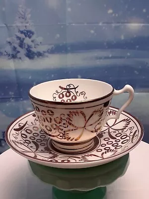 Buy  Copper Luster Ware Gray's Pottery Stroke-on-Trent England Tea Cup And Saucer  • 28.76£