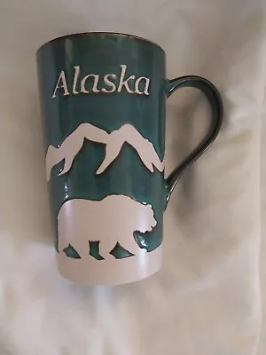 Buy New Alaska Bear Mountains Trees Ceramic Mug Arctic Circle 20 Oz Green Decal,magn • 28.46£