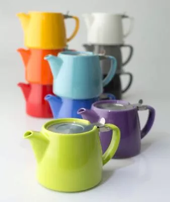Buy Folife Stump Teapot (18oz / 532ml) With Flip Top Lid And Fine Mesh Infuser. • 25.95£