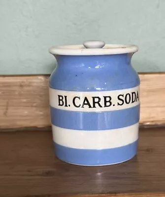 Buy T G TG Green Cornishware Cornish Ware BI.CARB.SODA  Spice Sized Storage Jar • 40£
