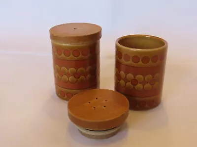 Buy Hornsea Pottery Saffron - Salt And Pepper Pots With Lids.  Postage Included. • 7£