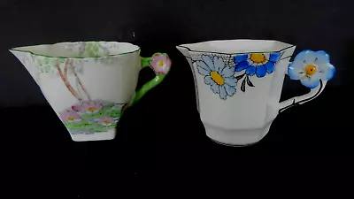 Buy Art Deco / Vintage Tea Set Flower Handled Milk Jugs.Delphine China Melba.VGC • 0.99£