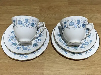 Buy 6 Pieces Of Tea Cup Sets (Trio) 1960s Colclough Bone China Braganza Pattern • 9.50£