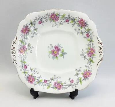 Buy Vintage English Bone China Floral Cake Serving Plates - Sold Individually • 8£
