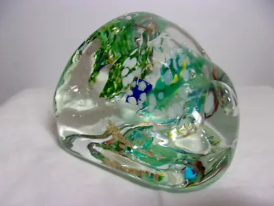 Buy Vintage Robin Provart Kelly Art Glass Paperweight Signed • 70.96£