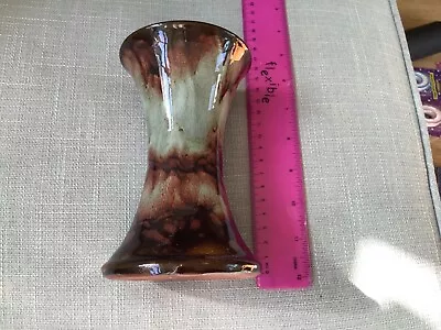 Buy Ewenny Pottery Brown Marble Glazed Vase • 11.99£