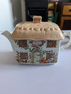 Buy Sadler Teapot Ye Olde Ivy Cottage Porcelain With Lid Made In England Vintage  • 15£