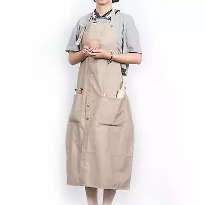 Buy Pottery Apron With Tool Pockets Durable Canvas Water Resistant For Women Men • 17.33£