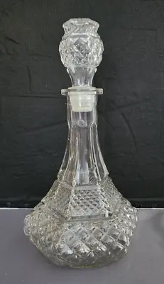 Buy Vintage Anchor Hocking WEXFORD Ships Decanter And Stopper • 18.97£