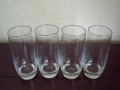 Buy Set Of Four Vintage Glass Tumblers Thick Heavy Base Good Condition - Quick Post • 9.99£