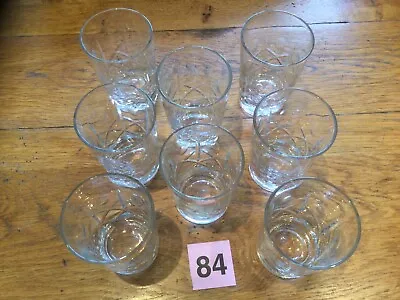 Buy Set Of 8 Cut Glass Crystal 100 Mills Glasses In Vgc • 32£