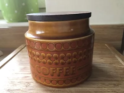 Buy Vintage Hornsea Pottery Saffron Coffee Jar 1970s • 12£