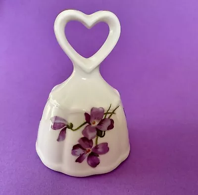 Buy Vintage Hammersley Victorian Violets Miniature Bone China Bell - Vgc  • 8£