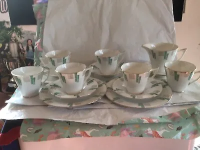 Buy Art Deco Tea Service (6 Cups,6 Saucers,5 Plates & Milk Jug) • 25£