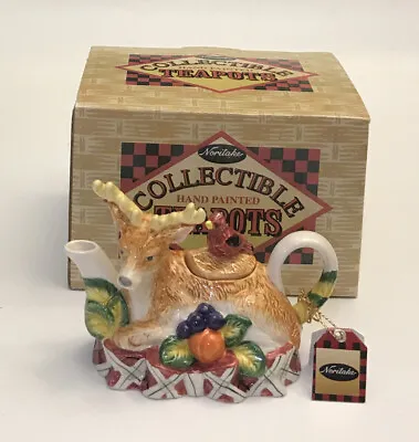 Buy Noritake Miniature Mini Deer Teapot & Lid With Box • 30.68£