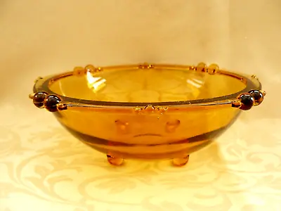 Buy Sowerby Amber Glass Footed Dessert/trifle/serving Bowl         2 Available • 6£