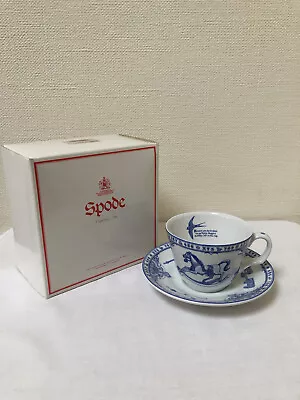 Buy Spode  Blue & White China  Edwardian Childhood Teacup And Saucer, Boxed • 15.99£