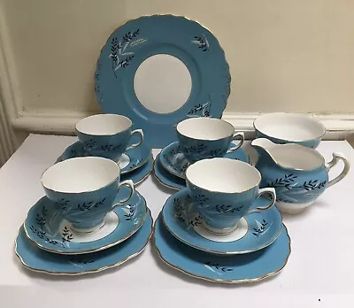 Buy Vintage Colclough China Tea Set Cups Saucers Plates Cake Plate Jug Bowl 1950s • 27.50£