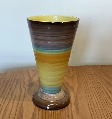 Buy Shelley Art Deco Conical Vase Unusual Colours • 35£