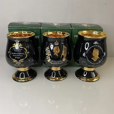 Buy Prinknash Pottery Queen Elizabeths Birthday Prince William Birth Gold Kiln Fired • 39.99£