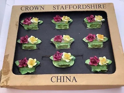 Buy Crown Staffordshire Fine Bone China Name /Place  Cards Holders  • 14£