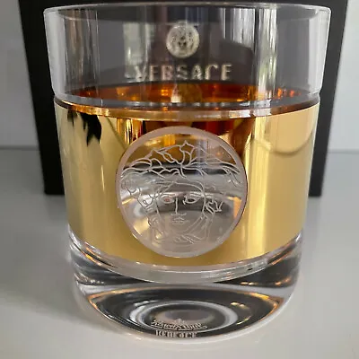 Buy VERSACE Medusa Madness Oro WHISKY DOUBLE OLD FASHION New Box Rosenthal Whiskey  • 240.31£