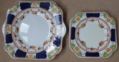 Buy Royal Vale China No. 3379.  Vintage Serving Plate And Tea Plate, HJC Longton. • 10.50£
