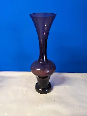 Buy Art Glass Amethyst Purple Blown Bud Vase 8  • 5£