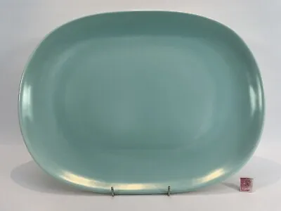 Buy Poole Pottery Twintone Ice Green Large Serving Platter Plate Vintage 50's • 24.99£