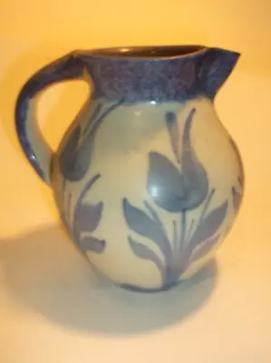 Buy South Lissens Pottery Dusky Pink And Inky Blue Jug- Unused And Beautiful. • 35£