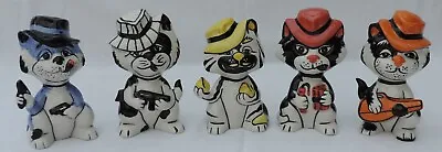 Buy Lorna Bailey Set Of 5 Mobster Cats • 600£