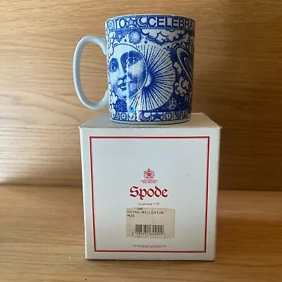 Buy Vintage SPODE Blue & White Mug Millennium Celebration Astro Pattern 2000 Ceramic • 24.99£
