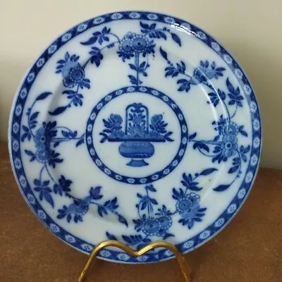 Buy Antique Mintons 'Delft' Pattern, Blue & White 22cm Plate • 11.95£
