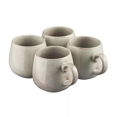 Buy Cooks Professional Nordic Stoneware Mugs 350ml Reactive Glaze Grey Set Of 4 • 23.99£