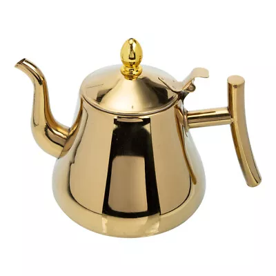 Buy Sleek Stainless Steel Stovetop Tea Kettle And Coffee Pot With Loose Leaf Infuser • 18.78£