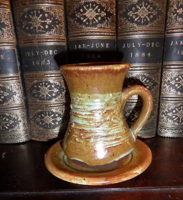 Buy Vintage Knights Of Tintagel Cornwall Studio Pottery Coffee  Mug  And Saucer • 10£