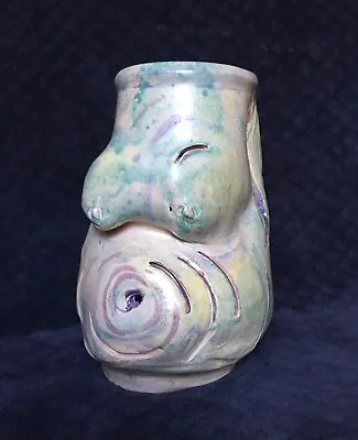 Buy Vintage Funky Abstract Sculptural Faces Studio Art Pottery Vase • 94.84£