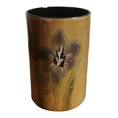 Buy The Guernsey Pottery Vintage Floral Vase - Decorative Earthenware / Art Pottery  • 15£