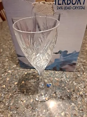 Buy New Set Of 4 Beautiful Bohemian Czech Republic Lead Crystal Wine Glasses • 56.90£