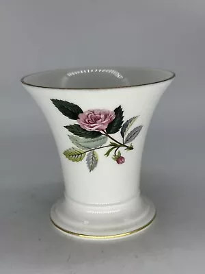 Buy Vintage Retro Wedgewood Hathaway Rose Small Flower Vase Ca8-9 Cm Height • 10£